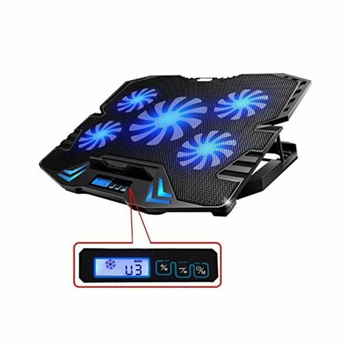 Support de refroidissement pour ordinateur portable gaming Ewent EW1259 17"